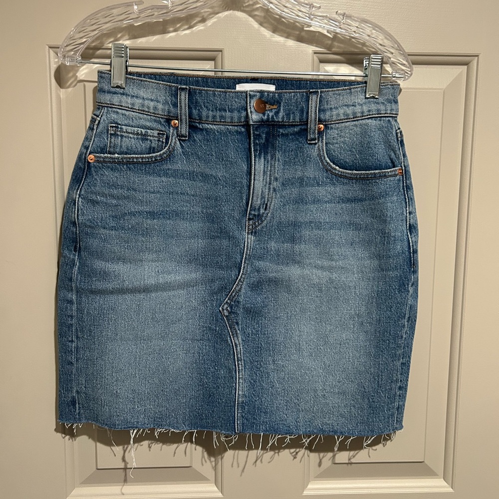 Evereve Classic Blue Denim Mini Skirt